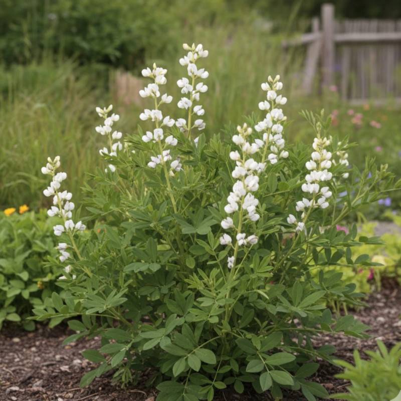 Lupin indigo blanc, Baptisia australis à fleurs Blanche/ - feuillage Caduc - Godet - 5/20 cm