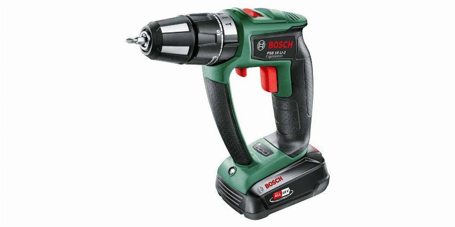 Bosch Vert - Perceuse visseuse à percussion BOSCH PSB 18 LI-2 Ergonomic - 06039B0300