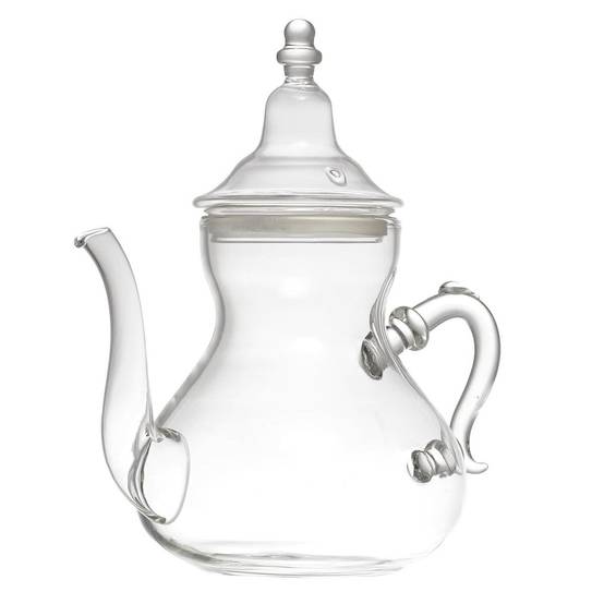 Théière en verre 80 cl avec bec verseur anti-goutte - - Image 1