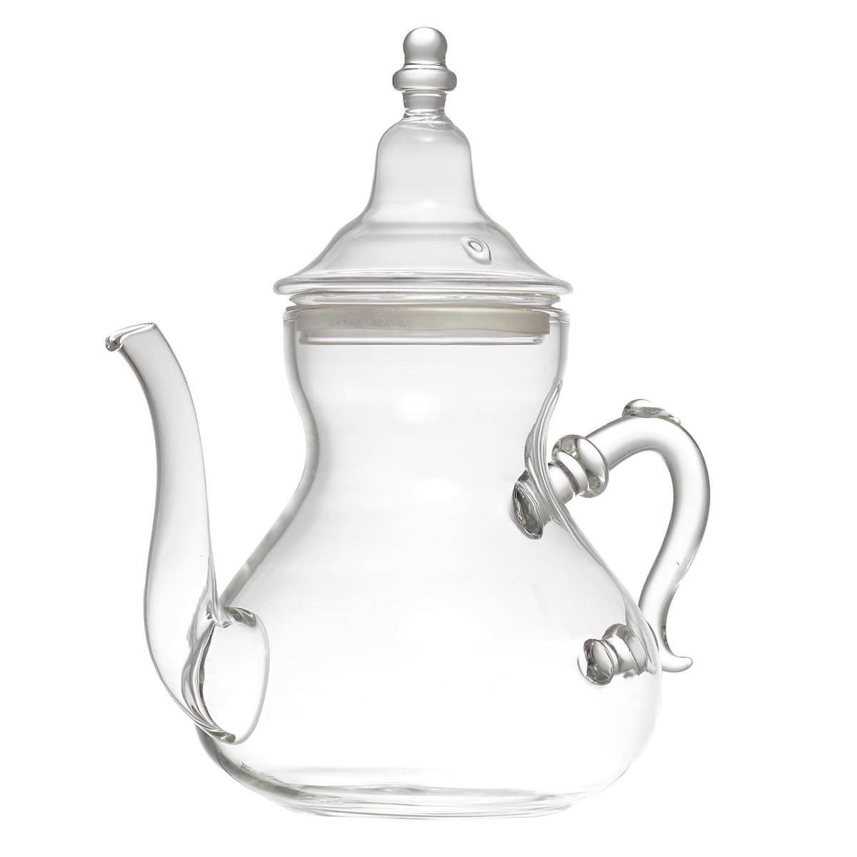 Théière en verre 80 cl avec bec verseur anti-goutte - - Image 1
