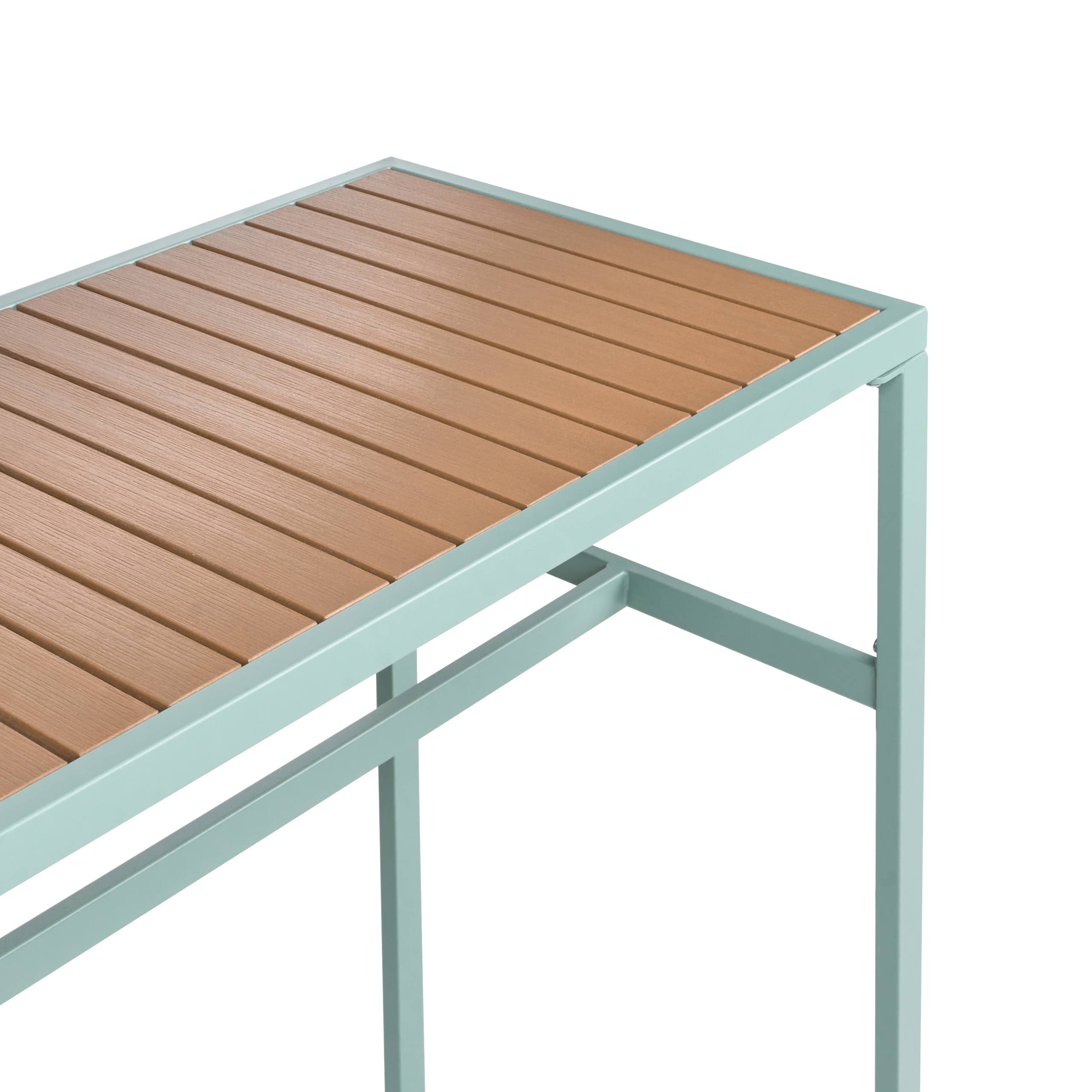 Beliani - Table de repas, 2 Personnes Acier Vert clair AVETRANA - 50x150x90- Beliani - Image 5