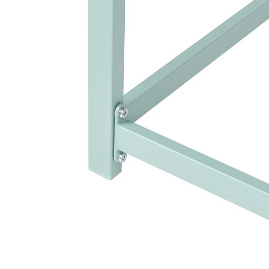 Beliani - Table de repas, 2 Personnes Acier Vert clair AVETRANA - 50x150x90- Beliani - Image 6