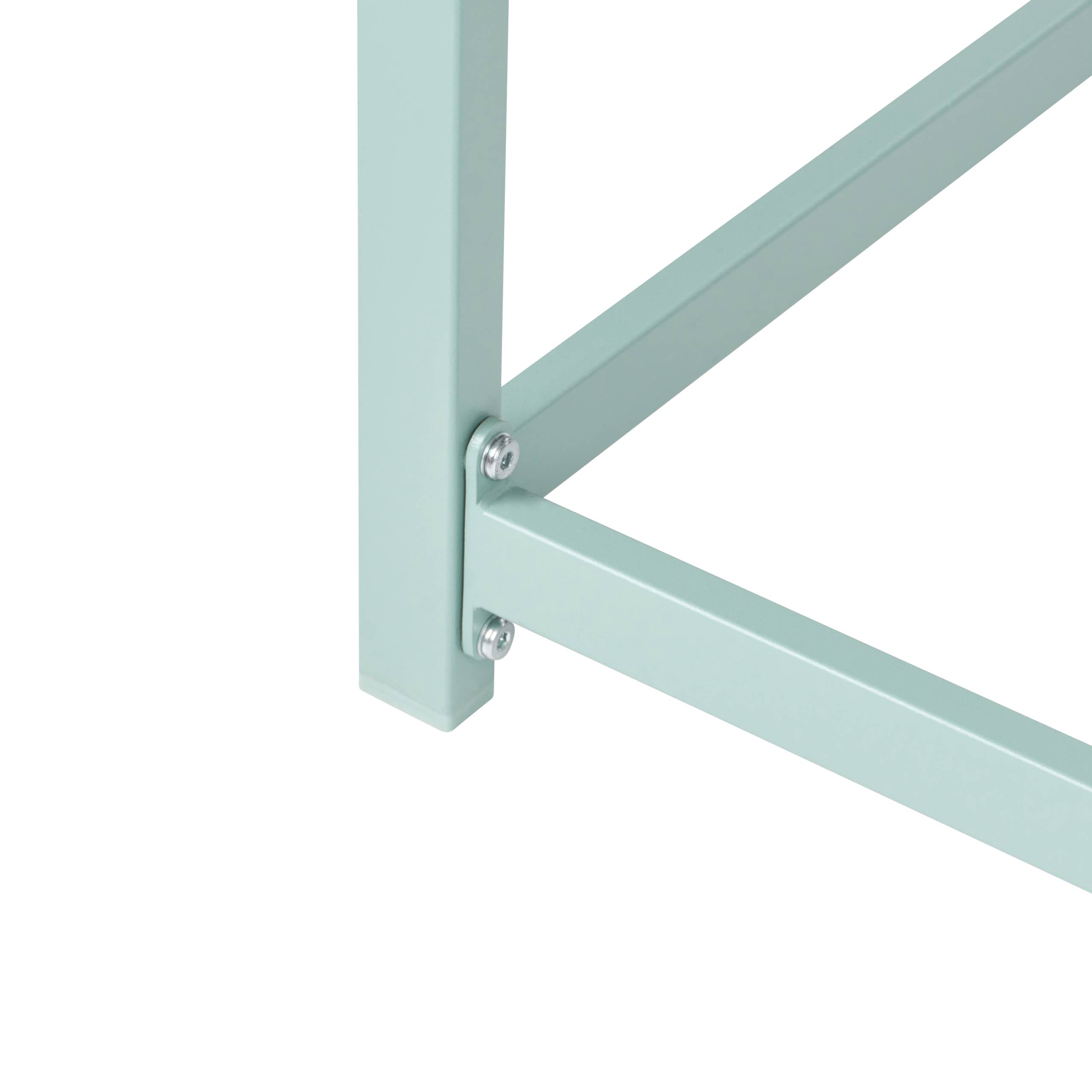 Beliani - Table de repas, 2 Personnes Acier Vert clair AVETRANA - 50x150x90- Beliani - Image 6