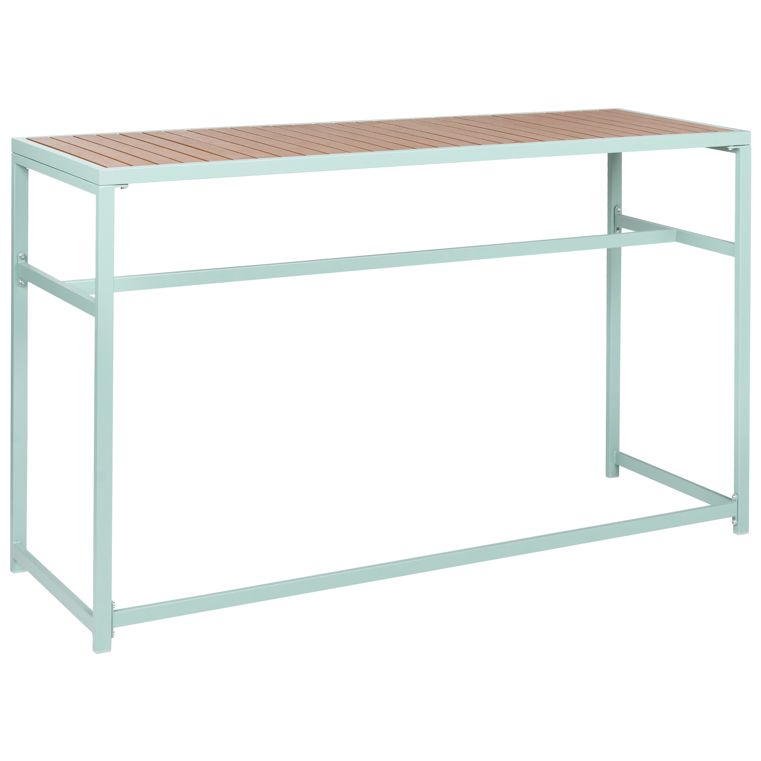Beliani - Table de repas, 2 Personnes Acier Vert clair AVETRANA - 50x150x90- Beliani - Image 2