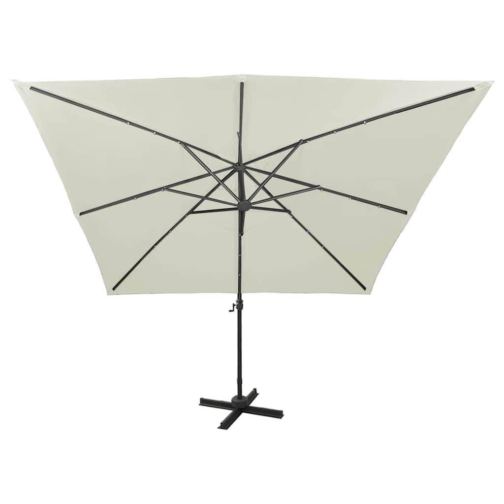 PANGIVO - Parasol déporté aluminium sable 300 x 300 x 258 cm, Poids:19.48kg - PANGIVO - Image 3