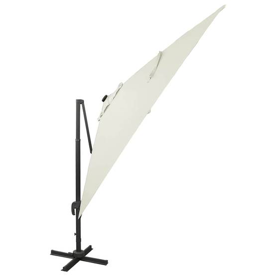 PANGIVO - Parasol déporté aluminium sable 300 x 300 x 258 cm, Poids:19.48kg - PANGIVO - Image 4