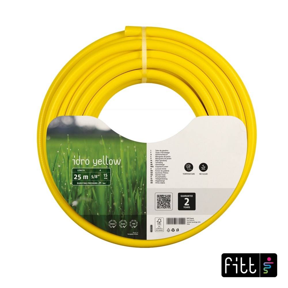 Fitt - Tuyau D'arrosage Idro Yellow Tuyau D'arrosage Anti-torsion 15mm X 25m - Fitt France - Image 4