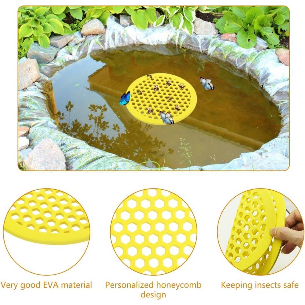 Lot de 4 mangeoires à abeilles - Design nid d'abeille - Jardin écologique - Living123 - Image 3