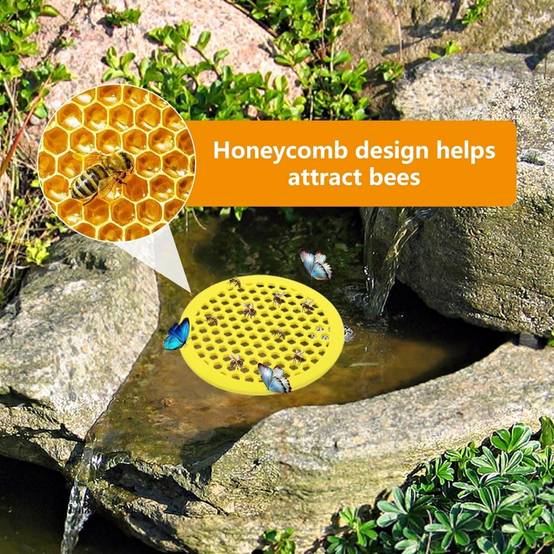 Lot de 4 mangeoires à abeilles - Design nid d'abeille - Jardin écologique - Living123 - Image 5