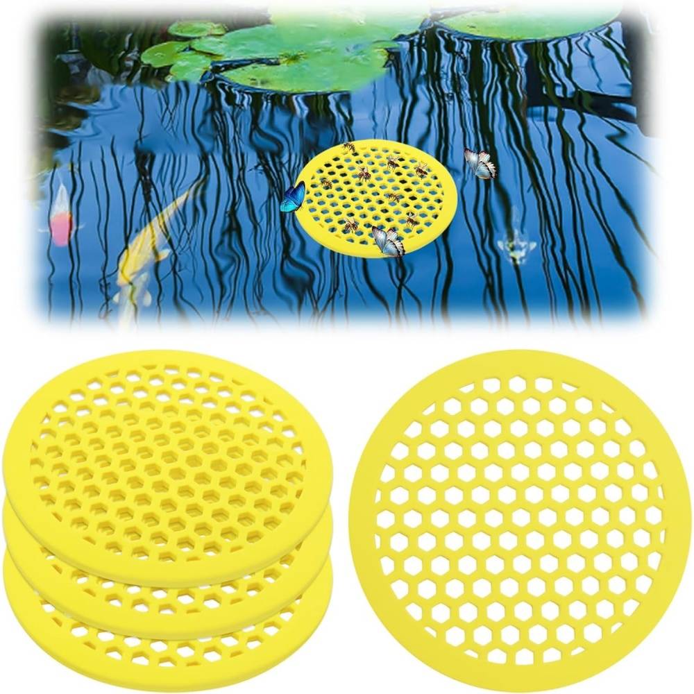Lot de 4 mangeoires à abeilles - Design nid d'abeille - Jardin écologique - Living123 - Image 1