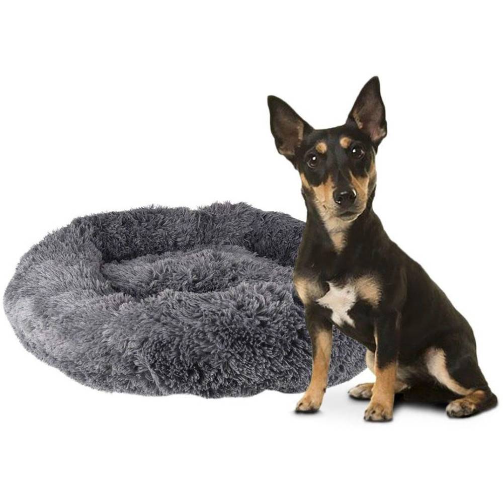 Coussin KREMS rond ø 70 cm gris anti stress pour chiens - Imagen 1
