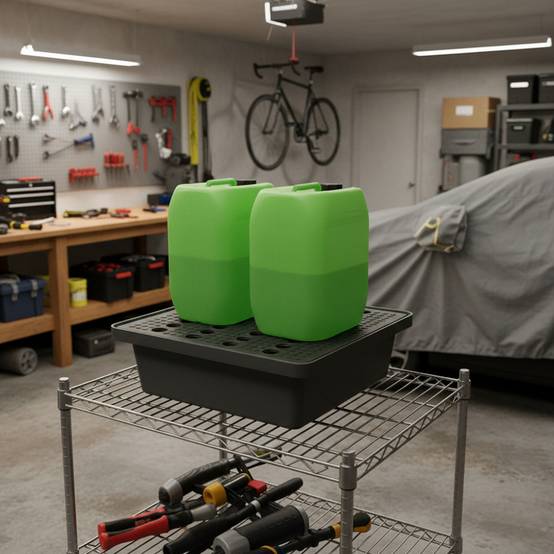 Bac de rétention 30l empilable avec caillebotis - plast'up rotomoulage - Image 4