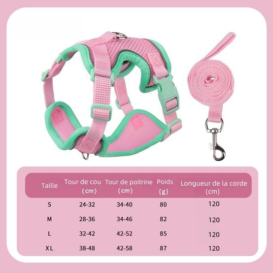 IntiMeg - Harnais avec laisse pour chat xl - IntiMeg - Image 6