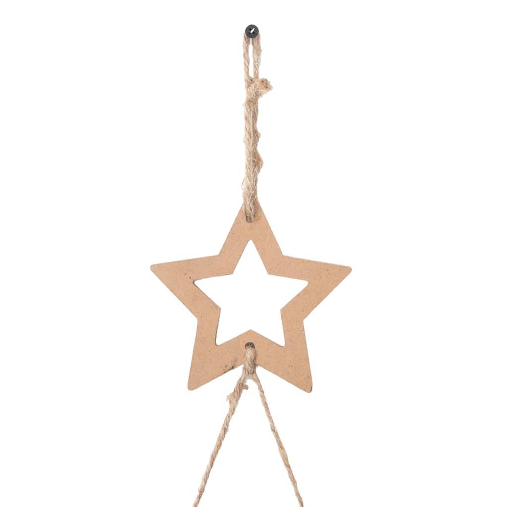 Très Grand Sapin Mural Suspendu en Bois Naturel Décoration Rustique 210 cm – ComfortXL Outdoor Living - Image 6