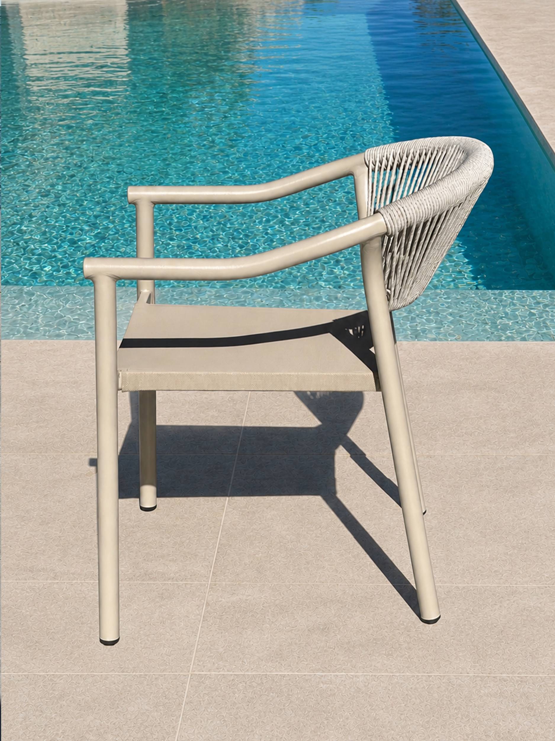 Dcb Garden - Lot de 2 fauteuils de jardin - Grège - SUMBA - Image 2