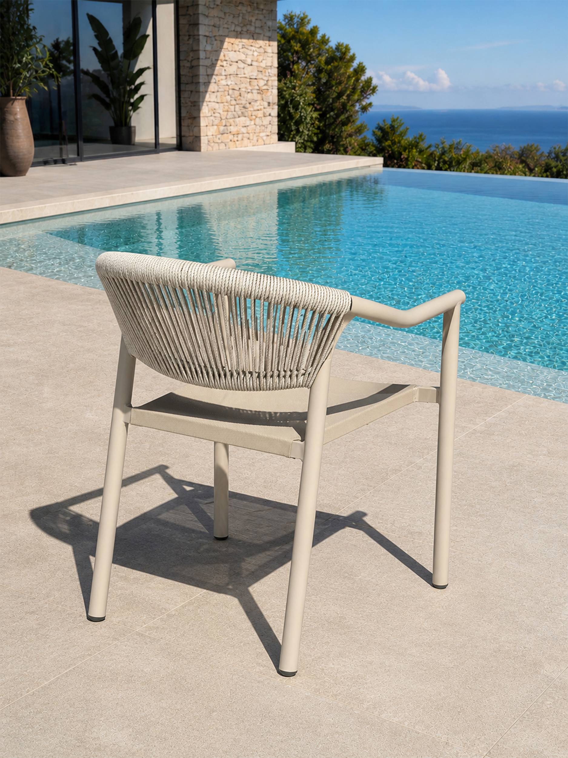 Dcb Garden - Lot de 2 fauteuils de jardin - Grège - SUMBA - Image 3