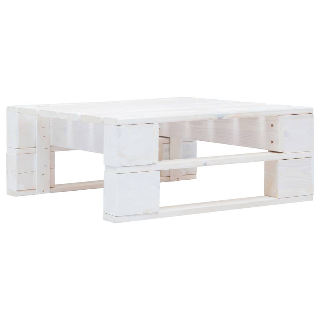Vidaxl - Salon de jardin palette 6 pcs et coussins Pin imprégné de blanc vidaXL 3066933 - Image 5
