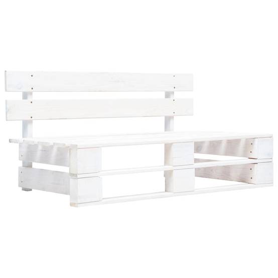 Vidaxl - Salon de jardin palette 6 pcs et coussins Pin imprégné de blanc vidaXL 3066933 - Image 2