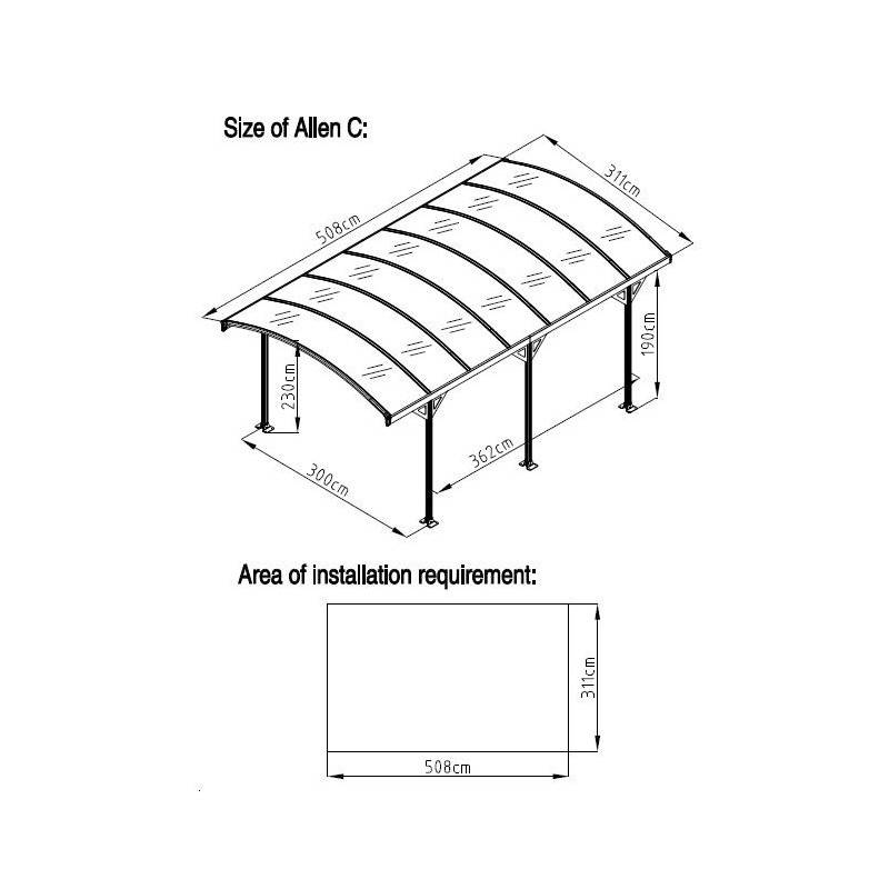Chalet & Jardin - Carport Couv'Voiture 35 - 15 m² - Image 5