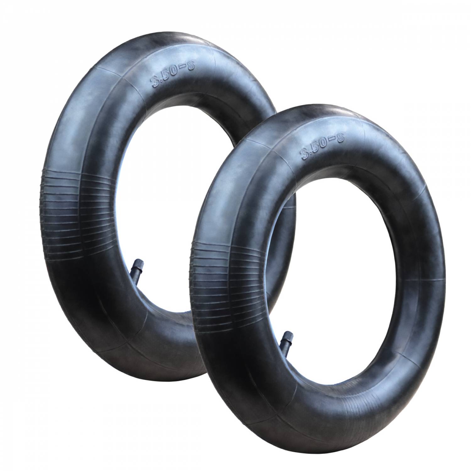Linxor - Lot de 2 chambres à air valve droite pour brouette, diable, chariot, tondeuse ou autre - 3.50 - 8 - Imagen 1