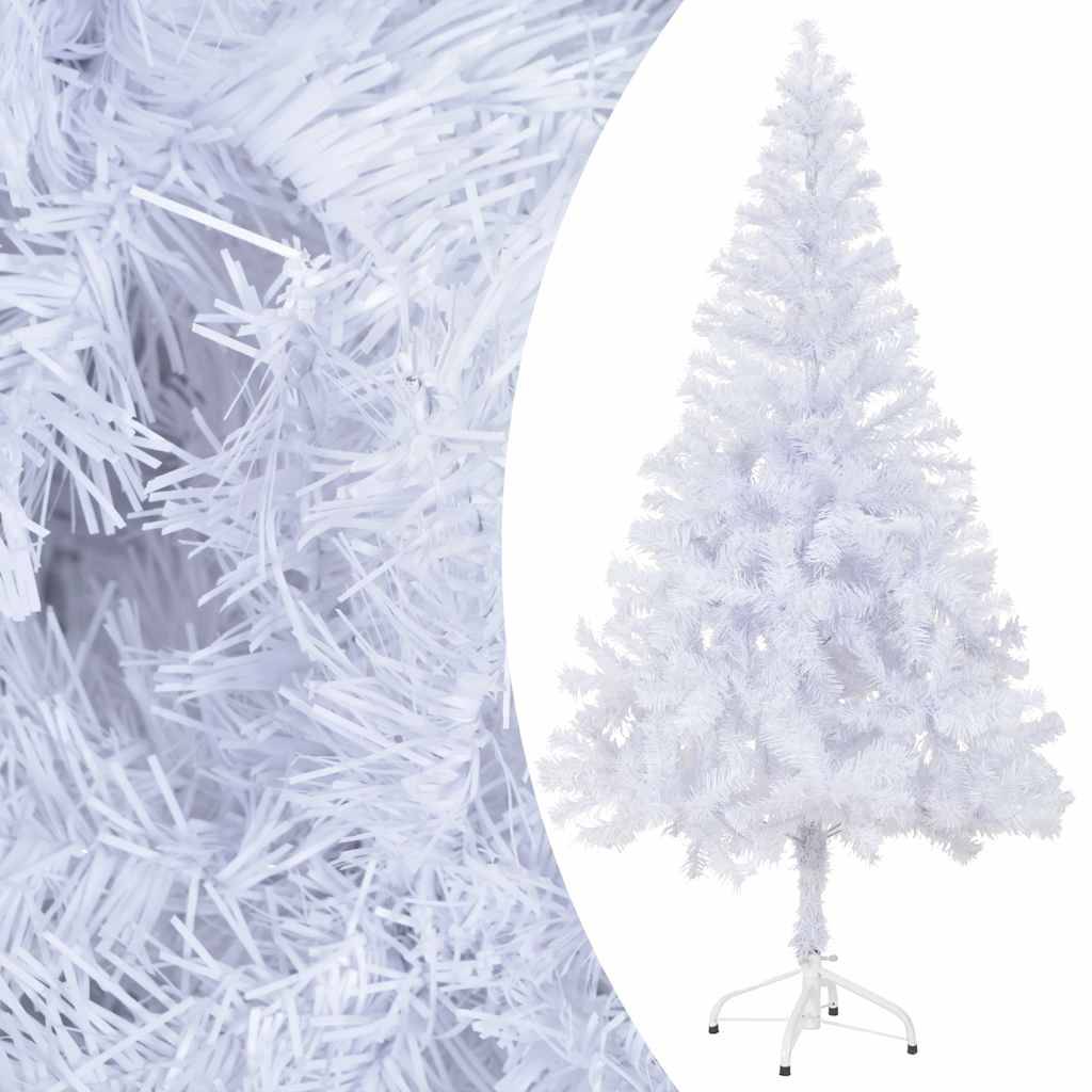 ComfortXL - Sapin de Noël artificiel blanc 150 cm pré-éclairé avec décorations – ComfortXL Outdoor Living - Image 2