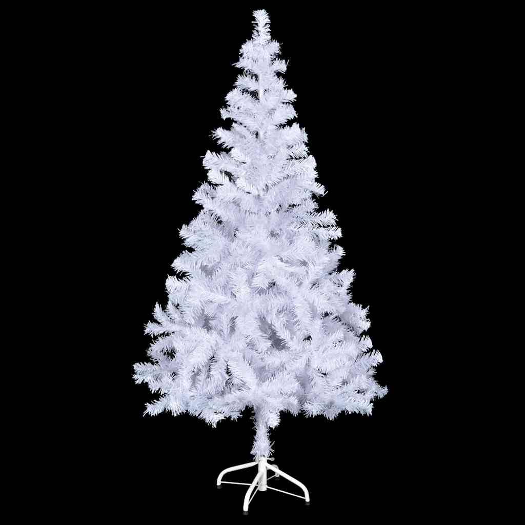 ComfortXL - Sapin de Noël artificiel blanc 150 cm pré-éclairé avec décorations – ComfortXL Outdoor Living - Image 3