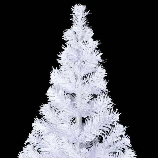 ComfortXL - Sapin de Noël artificiel blanc 150 cm pré-éclairé avec décorations – ComfortXL Outdoor Living - Image 5