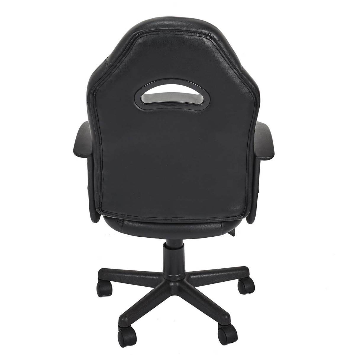 ALTOBUY - Fauteuil de Bureau sur Roulettes Simili Cuir Noir - SCORP - Image 5