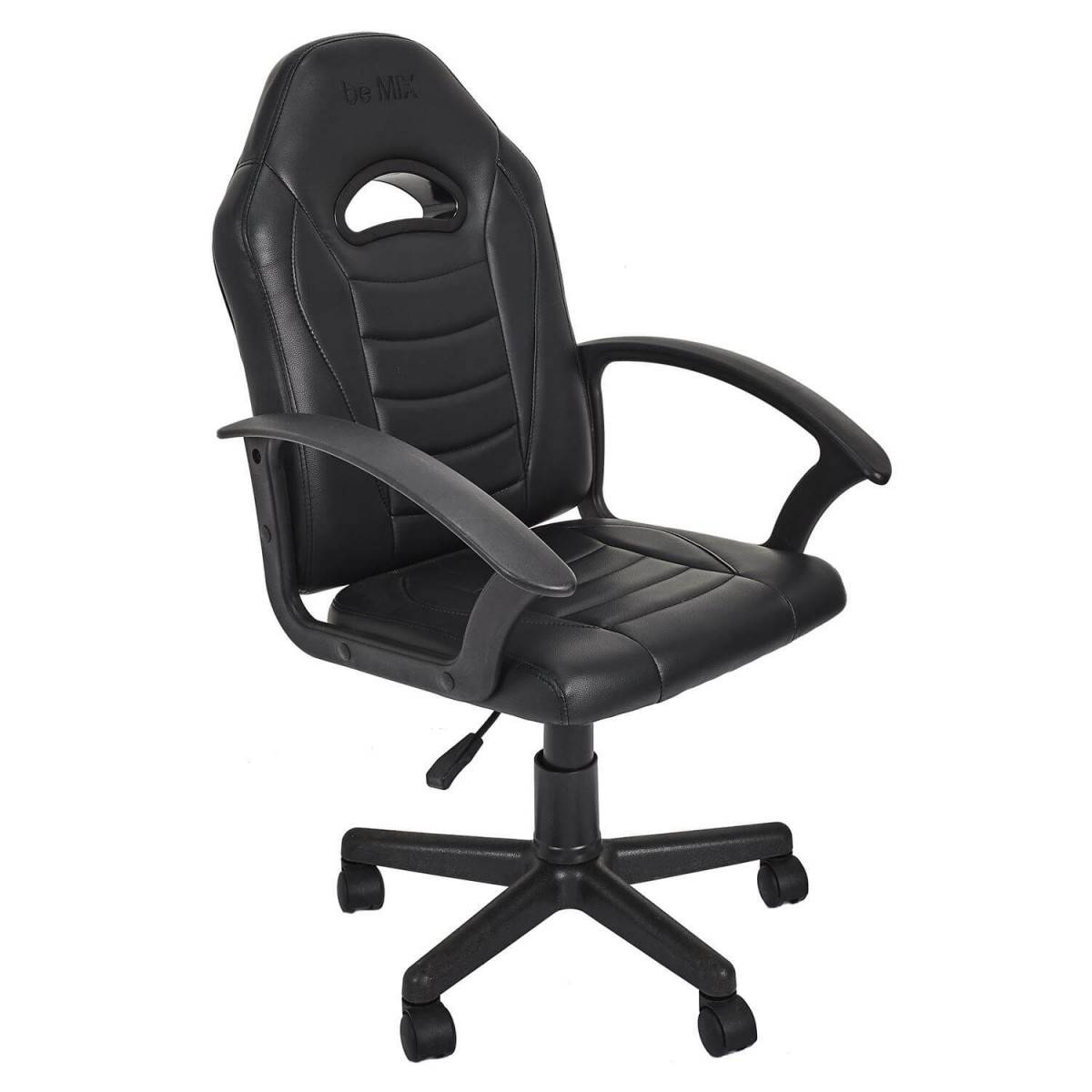 ALTOBUY - Fauteuil de Bureau sur Roulettes Simili Cuir Noir - SCORP - Image 3