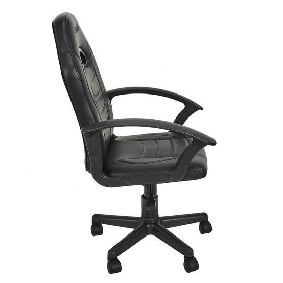 ALTOBUY - Fauteuil de Bureau sur Roulettes Simili Cuir Noir - SCORP - Image 4