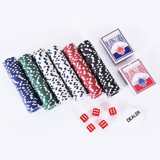 Mallette de Poker Coffret de Poker Complet avec 300 jetons 2 Jeux de Cartes + 2 clés Aluminium - Image 9