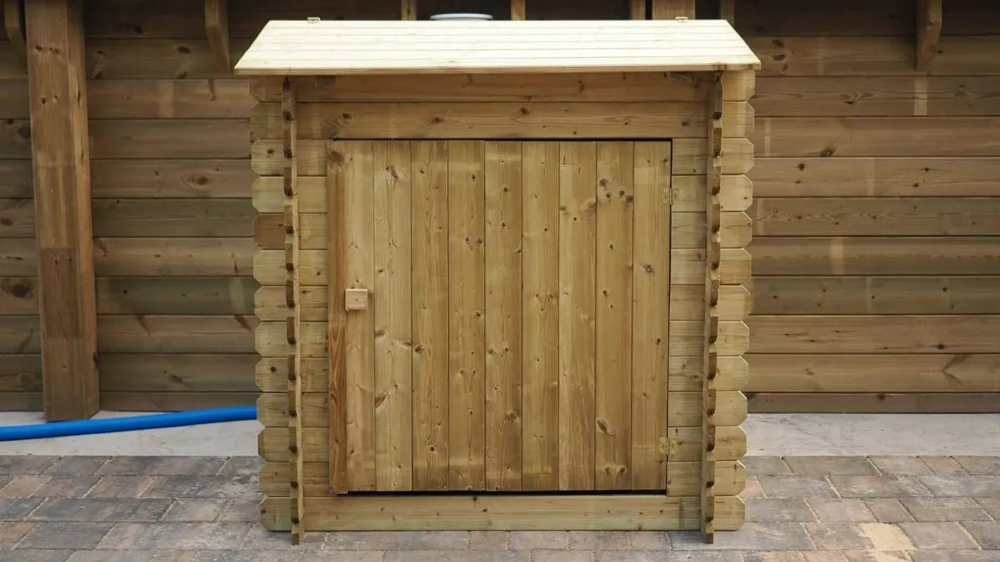 Altanka - Piscine en bois 3,55x4,09 - H.1,17 m - avec filtration et coffre - BAS732OSP+SZA7 - Imagen 9