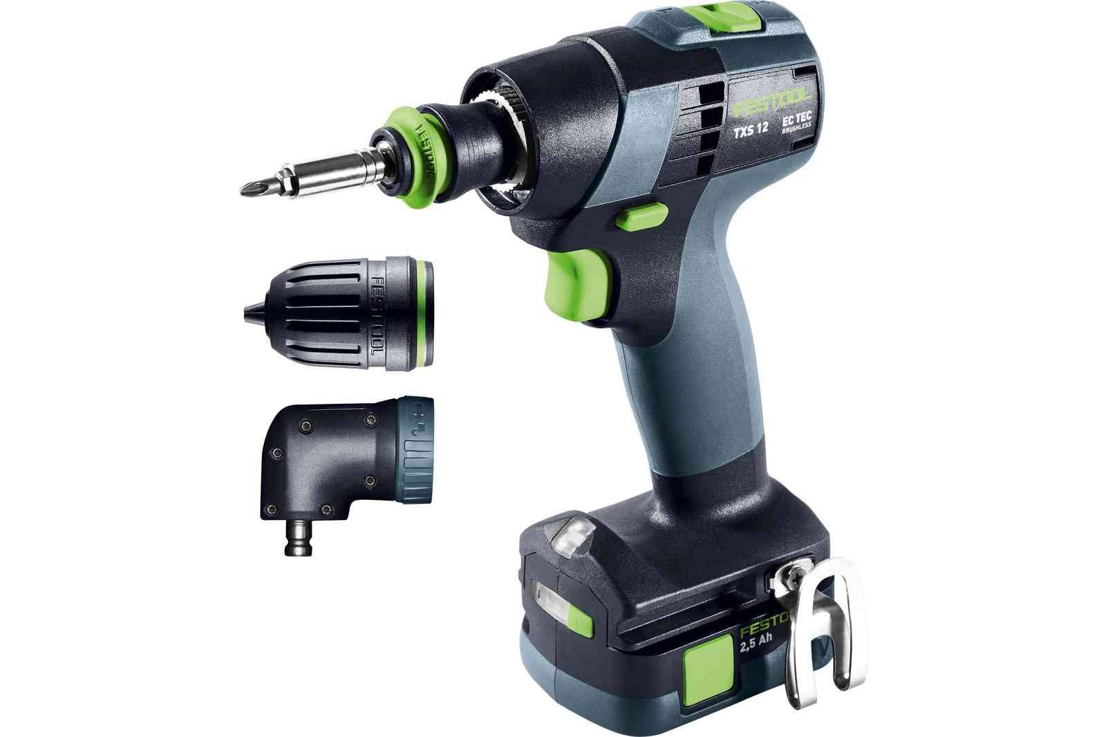 Perceuse-visseuse sans fil TXS 12 2,5-Set - FESTOOL - avec 2 batteries 12V 2.5Ah - accessoires - Systainer - 576874 - Image 2