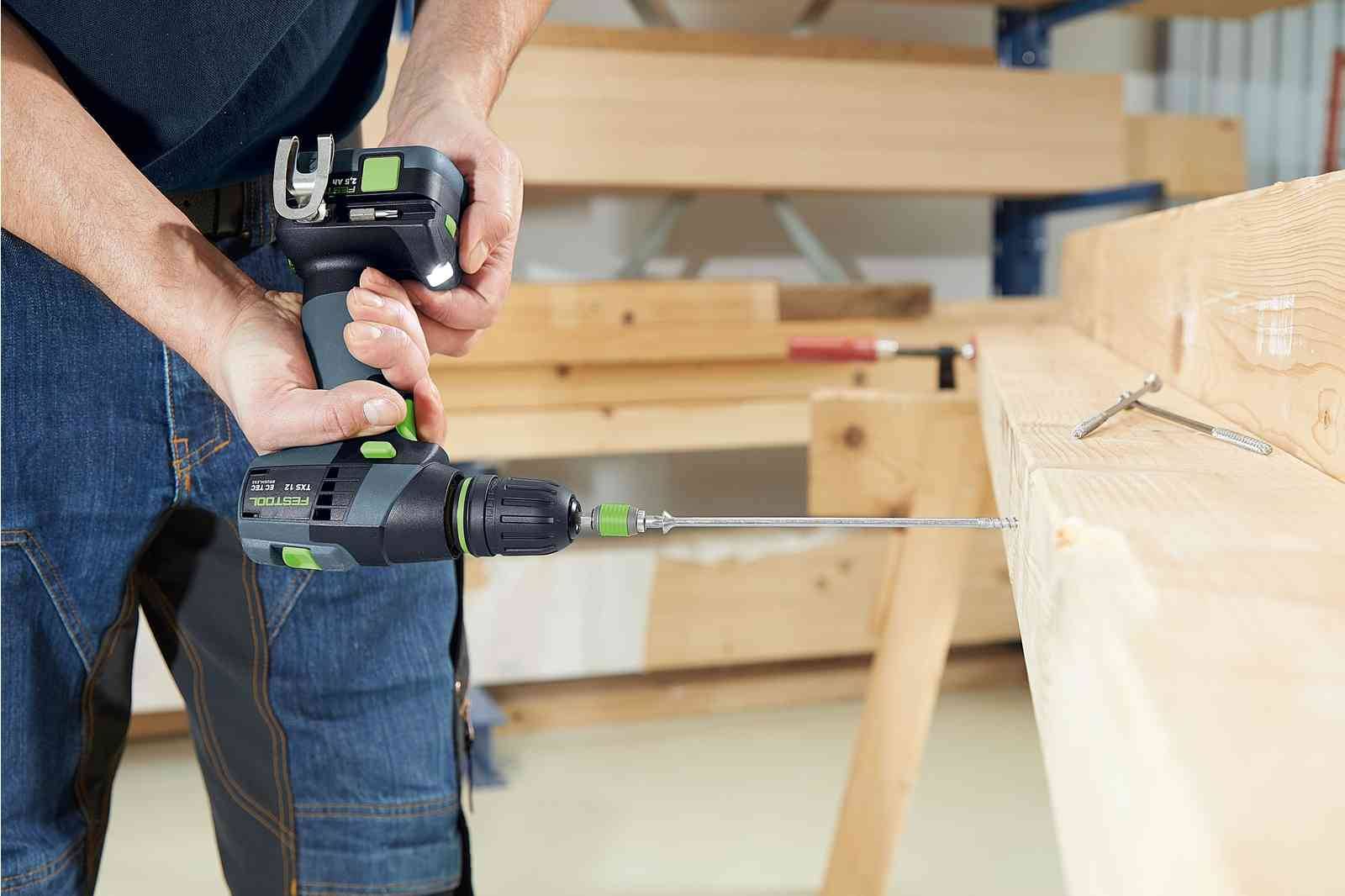 Perceuse-visseuse sans fil TXS 12 2,5-Set - FESTOOL - avec 2 batteries 12V 2.5Ah - accessoires - Systainer - 576874 - Image 4