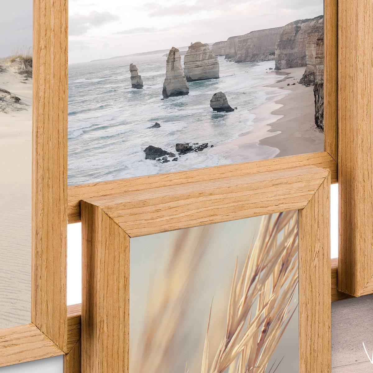 Atmosphera - Pêle-mêle "Mia" en bois 8 photos 10x15 cm - Atmosphera Créateur d'intérieur - Image 3