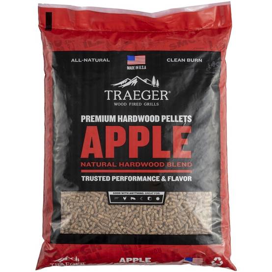 Traeger - Pellets pour barbecue Apple - Sac de 9 kg - 100% naturel Traeger - Image 1