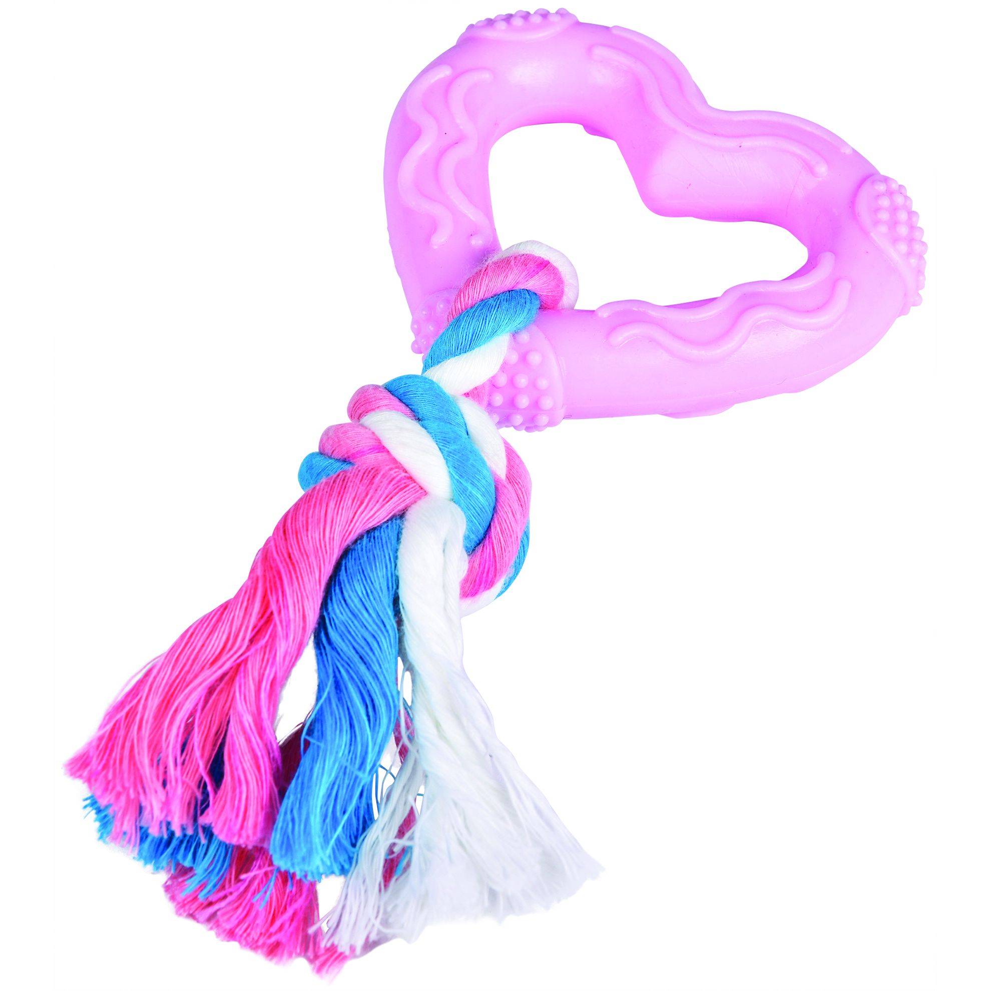 Jouet Coeur Rose TPR pour Chiot DOOGY