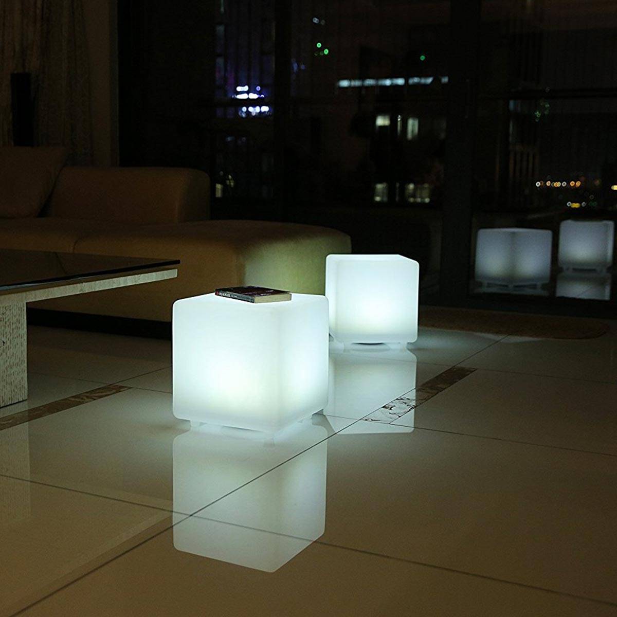 Lumisky - Cube lumineux solaire multicolore CASY H30cm - Imagen 4