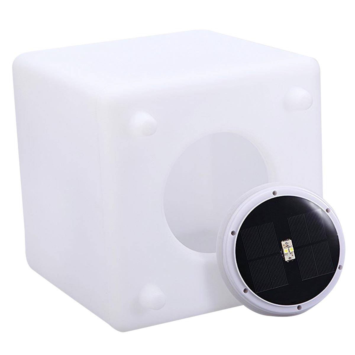 Lumisky - Cube lumineux solaire multicolore CASY H30cm - Imagen 5