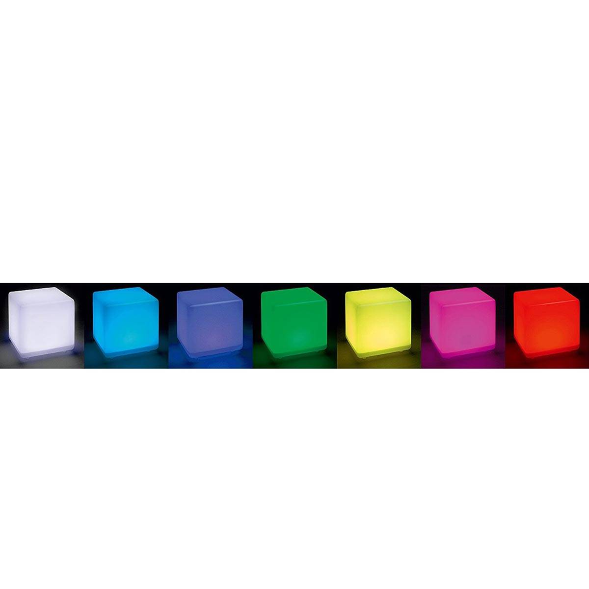 Lumisky - Cube lumineux solaire multicolore CASY H30cm - Imagen 6