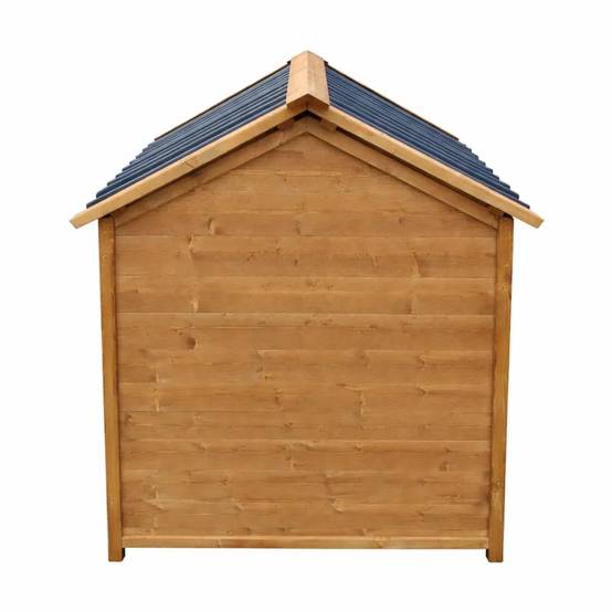 Niche en bois chalet pour chien - Taille XL - Toit PVC - Image 10