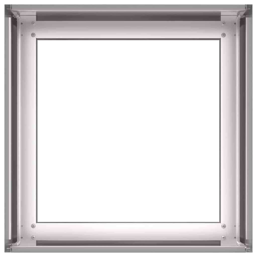 Jardinière acier inoxydable 40 x 40 x 30 cm - PANGIVO - Image 5
