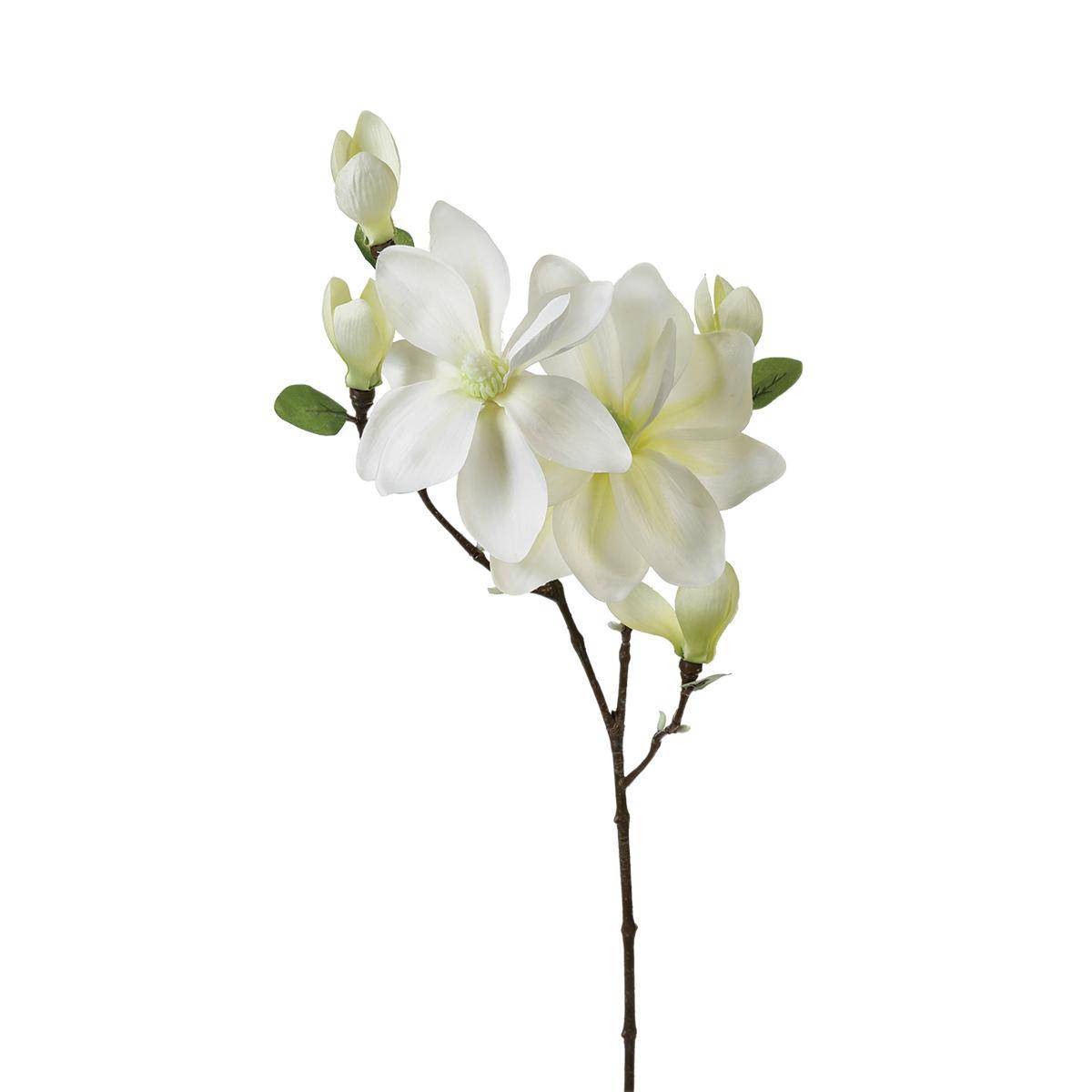 Atmosphera - Tige de magnolia artificiel blanc H83cm - Atmosphera Créateur d'intérieur - Image 1
