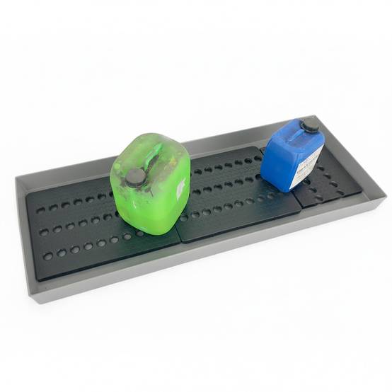Bac de rétention 60l avec caillebotis-plast'up rotomoulage - Image 1
