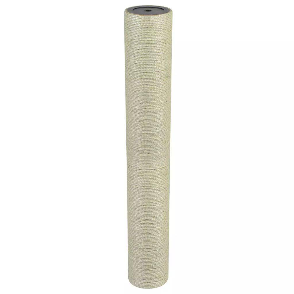 Helloshop26 - Arbre à chat griffoir grattoir niche jouet animaux peluché 8 x 55 cm 8 mm beige - Imagen 1