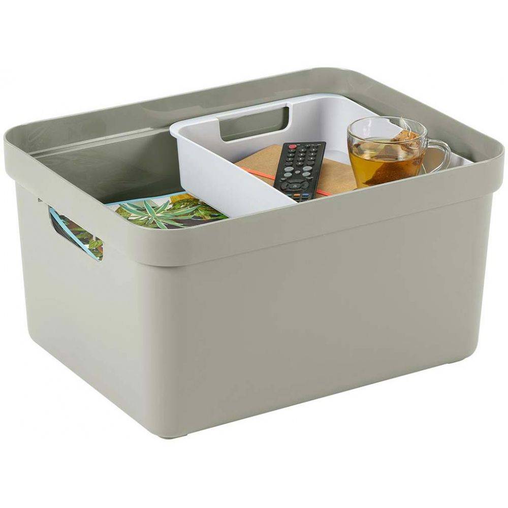Sunware - Boite de rangement Sigma home Box 32 L Vert clair - Imagen 3