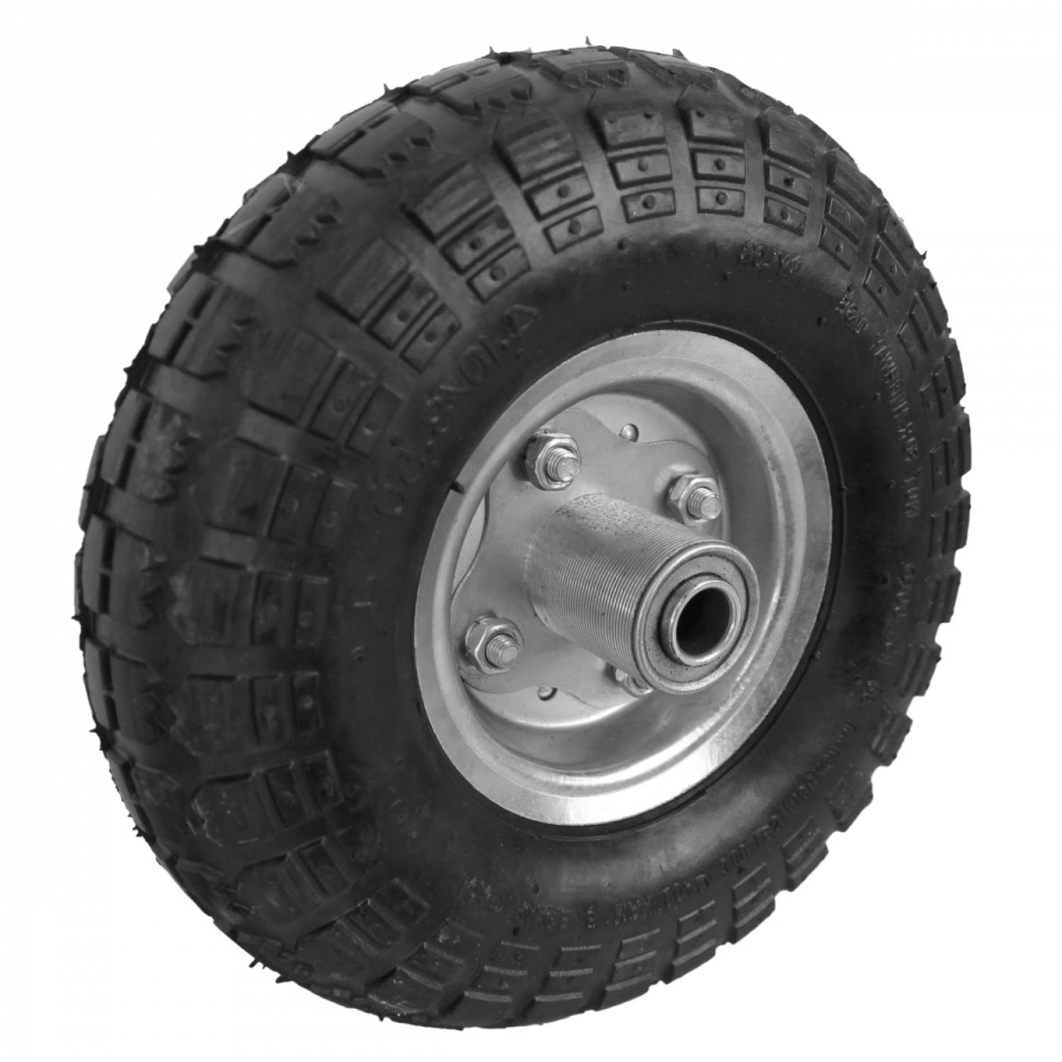 Roue gonflable pour chariot 26 x 8 cm - Axe 20 mm - Linxor - Image 1