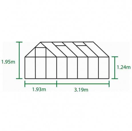 Halls - Serre en verre horticole 6,2 m² - Popular 106, aluminium - Halls - Image 5