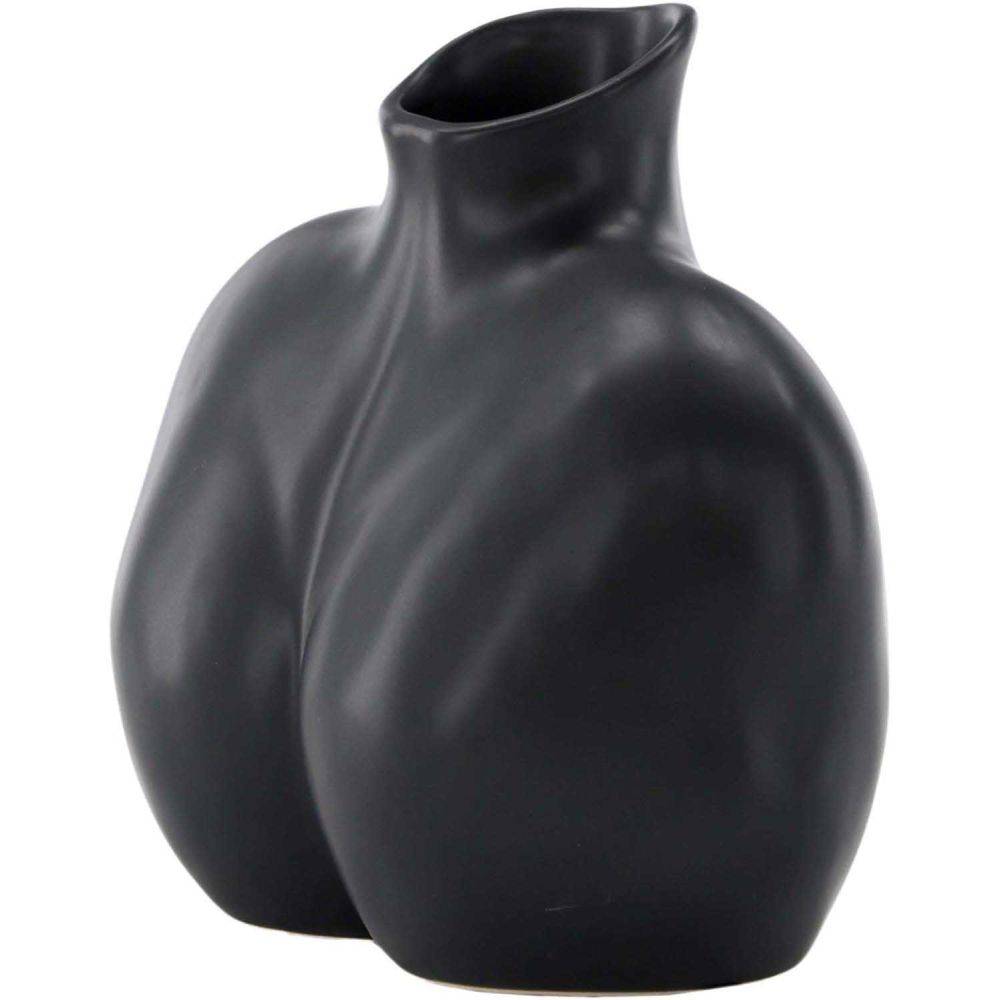 Venture Home - Vase en grès Harvey Noir - Imagen 4