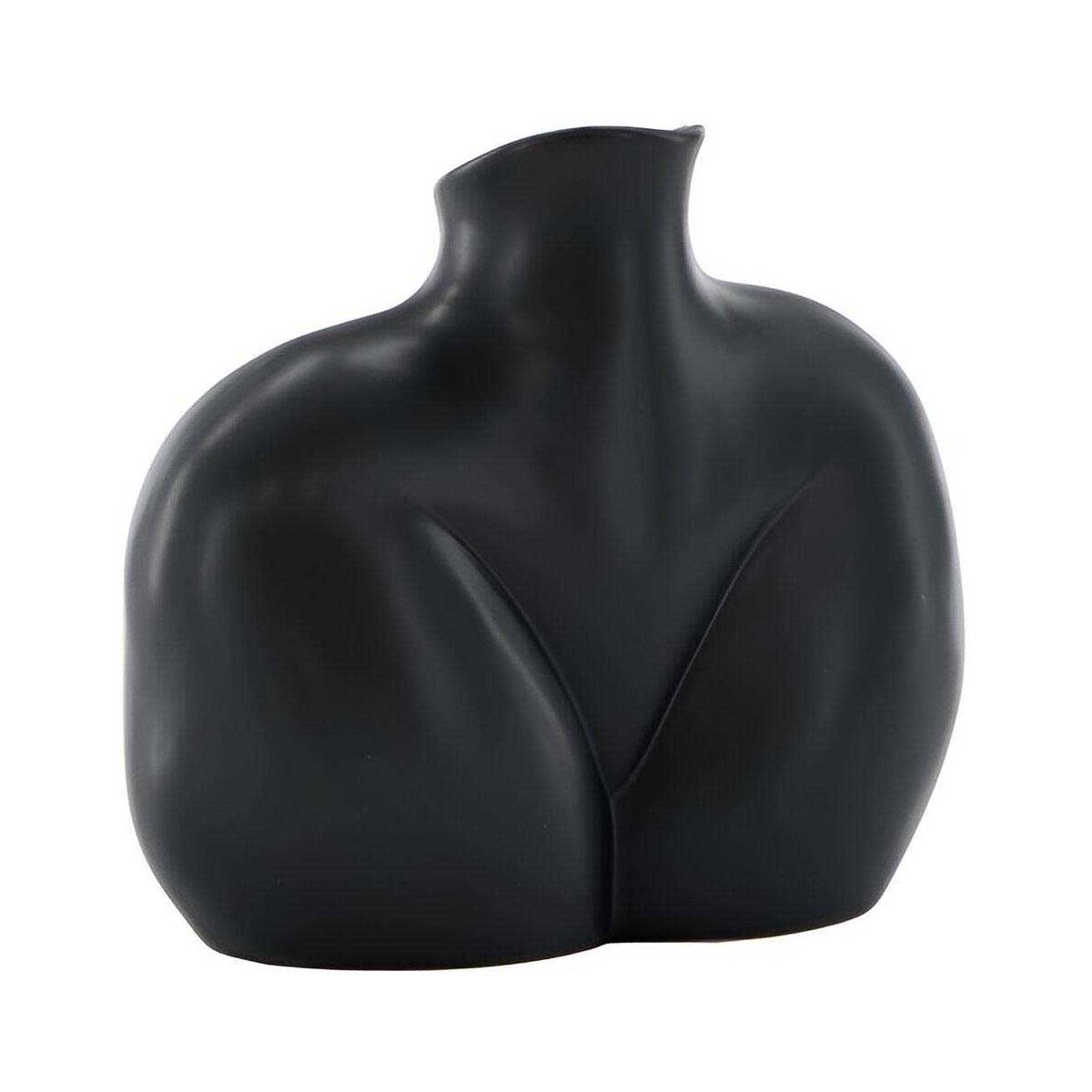 Venture Home - Vase en grès Harvey Noir - Imagen 1
